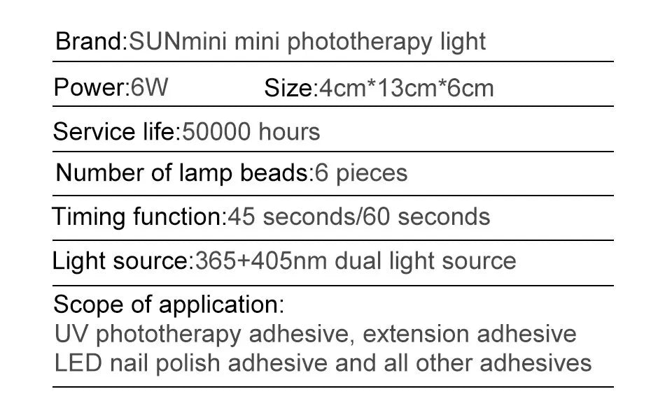 6W Mini Nail Dryer Machine | Portable 6 LED UV, Manicure Lamp, Home Use, Nail Lamp For Drying Polish Varnish, With USB Cable